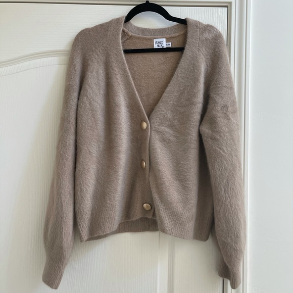 Princess Polly Merlo Cardigan In Beige 